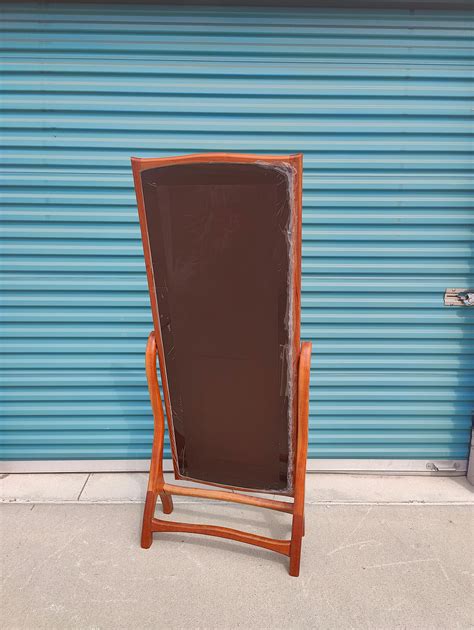Vintage Mid Century Modern Sculptural Studio Floor Mirror, c1960s For ...