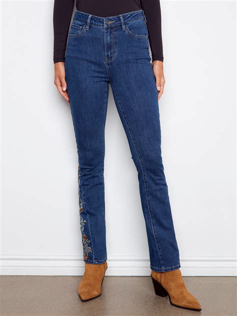 Embroidered Denim | Women's Embroidered Jeans | Charlie B