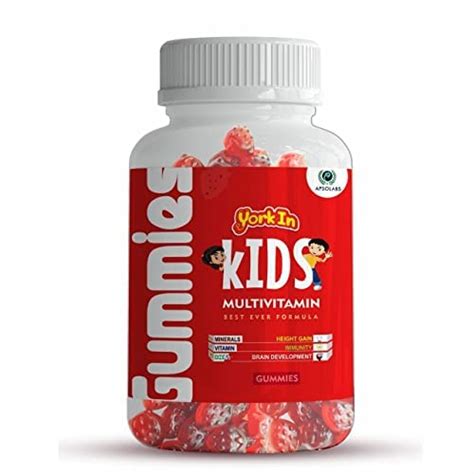 Yorkin Kid's Multivitamin Gummies- Goodness of Vitamins C with Biotin ...