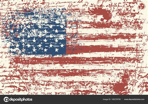 Vintage American Flag Vector