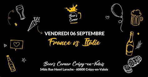 Ligue des Nations : France vs Italie - 06/09, 54 bis rue Henri Laroche ...