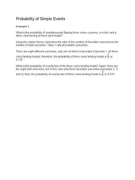 Theoretical Probability of Simple Events 的图像结果