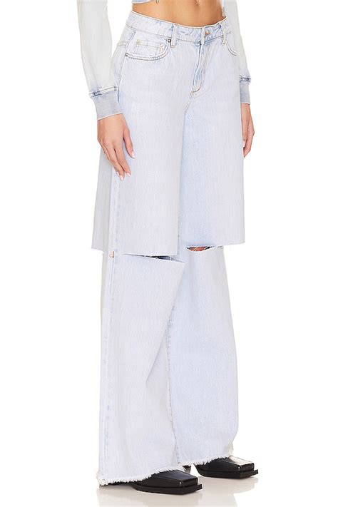 SEROYA Wrenley Low Rise Wide Leg in Skylight | REVOLVE