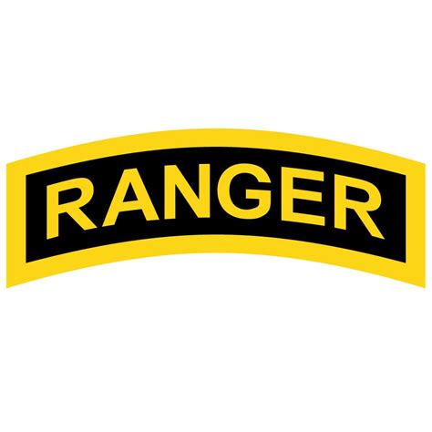 Buy US Army - Ranger Tab Patch Reflective Decal - Five Inch Wide Full ...