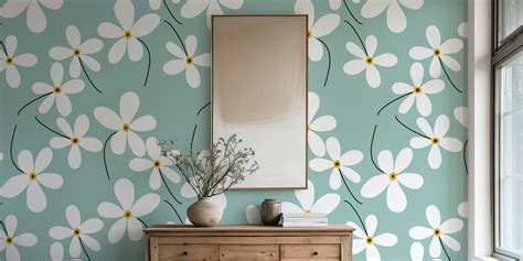 Spring Daisy Flower Pattern 的图像结果