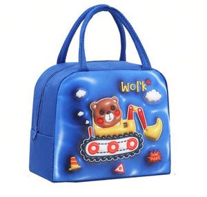 Flipkart.com | PAUL SONS 3D Design Kids Teddy Design Lunch Bag, Blue ...