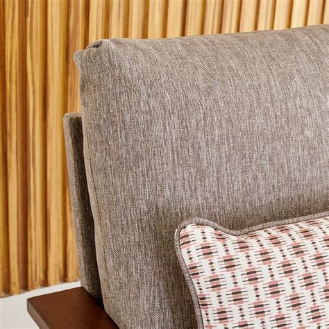 Buy Abby Fabric 1-Seater Sofa with Cushion - Brown from Home Centre at ...