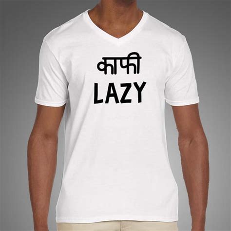 Kaafi Lazy Funny Hindi T-Shirt For Men – TEEZ.in