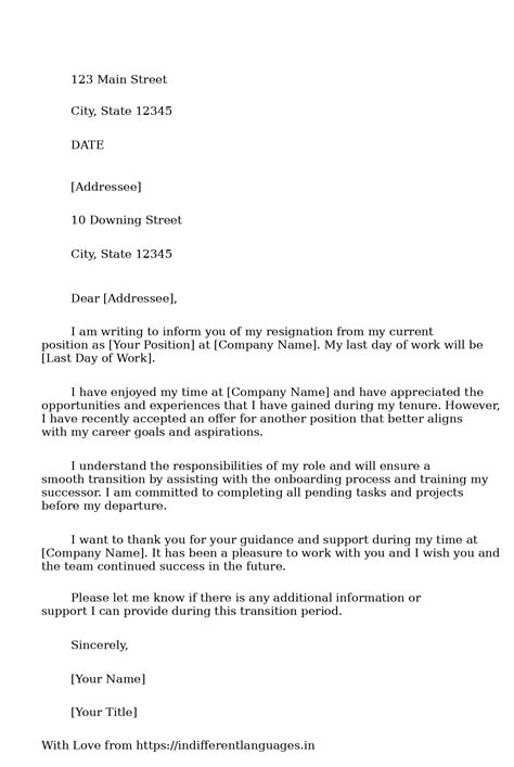 2 Examples of Resignation Letter Format For Office