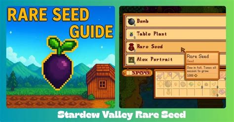 Stardew Valley Rare Seed Guide (2025): How to Get & Grow It - Stardew ...
