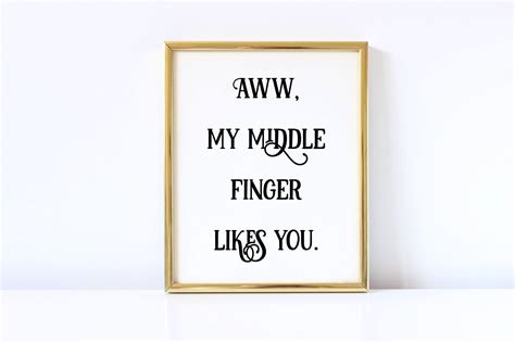 Funny Middle Finger