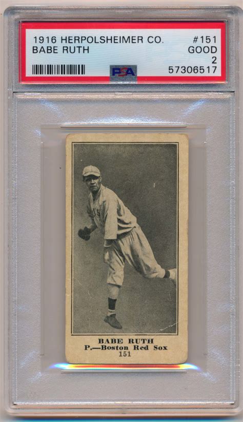 Babe Ruth Rookie Card Traded for 1975 Topps Mini Set Brings $328,800 at ...