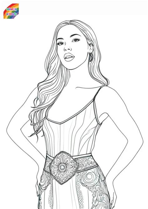 Olivia Rodrigo Coloring Pages (Free Printables)