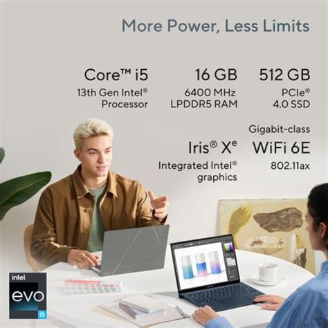 ASUS Zenbook S 13 OLED 1 cm Thin & 1 kg Light, Intel EVO Intel Core i5 ...