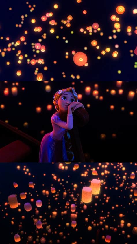 Tangled 🎬 in 2025 | Tangled rapunzel lanterns scene, Disney princess ...