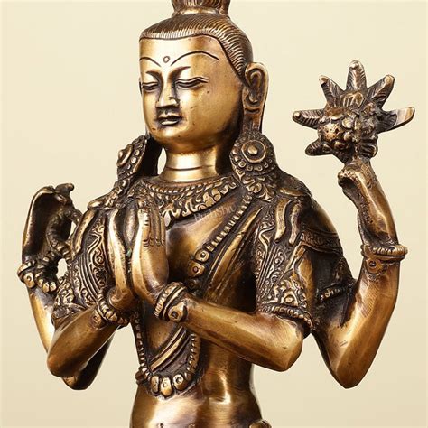 Buy 10.5" Brass Chenrezig (Shadakshari Lokeshvara) - Tibetan Buddhist ...