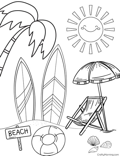 Cute Summer Coloring Pages [2025]