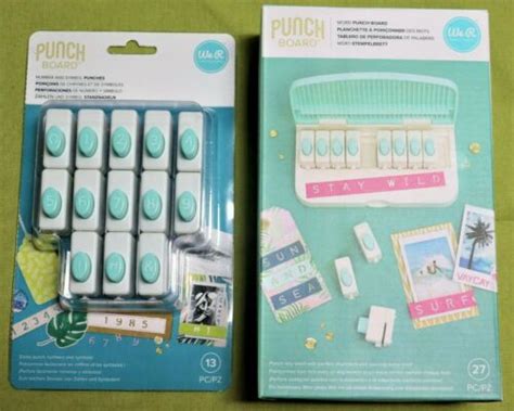 We R Memory Keepers Punch Board number Set punches India | Ubuy