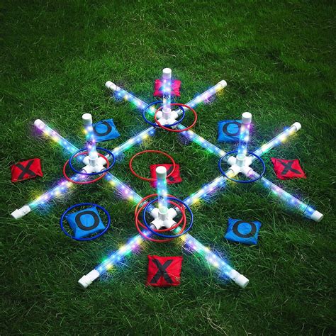 Skyxmu Giant Glow in the Dark Tic Tac Toe and Ring Toss India | Ubuy