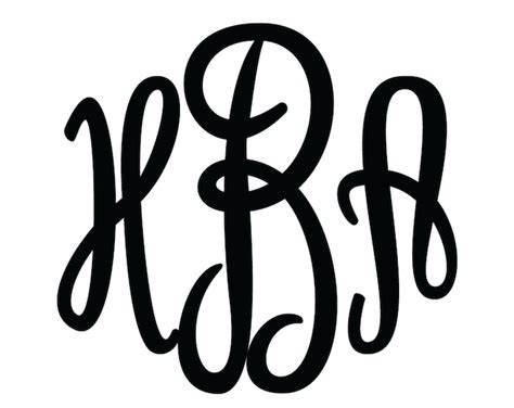 Fancy Monogram Font Svg Monogram Fonts Svg Monogram Files for Cricut ...
