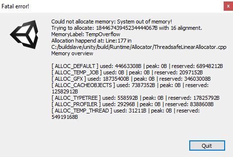 Unity Crash 的图像结果