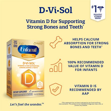 Enfamil D-Vi-Sol Vitamin D Supplement Drops for Infants, 50 mL dropper ...