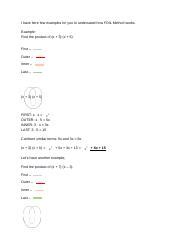Image result for FOIL method Examples