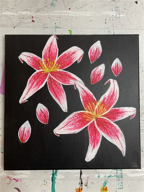 Canvas Painting Ideas Flowers Flower Painting Ideas For Every Skill
