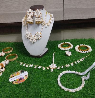 LAMANSH® Shells 🐚 X Mogra Jewellery Set 🌺 with Kalire & Hair Accessory ...