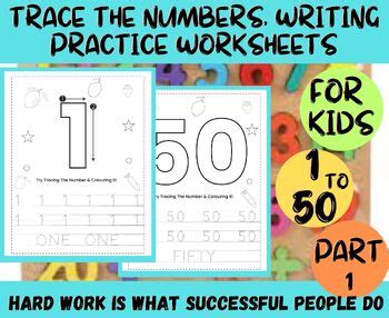 Image result for Writing Numbers Practice Sheet