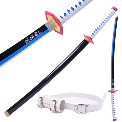 Buy sanshimoxing Anime Tomioka Giyuu Cosplay Katana About 41 inches ...