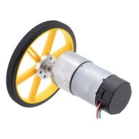 100:1 Metal Gearmotor 37Dx73L mm with 64 CPR Encoder at MG Super Labs India