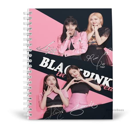 BlackPink Diary with signature | A5160 Pages Unruled Diary by ...