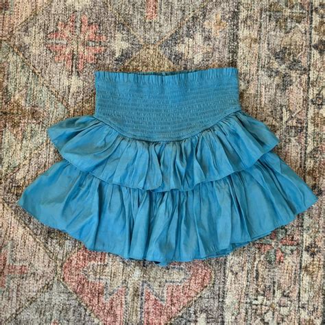 THE CUTEST BLUE RUFFLE SKIRT!! 💙🩵 •size... - Depop