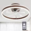 Oaks Decor Cotti 20-in Brown with Clear Blades Color-changing ...