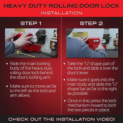 THE EQUIPMENT LOCK COMPANY Heavy Duty Rolling Door Lock - Maximum ...