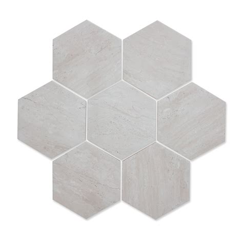 Grey Hexagon Floor Tile Hexagon 2 Inch Gray Matte Porcelain Mosaic