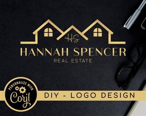 EDITABLE Gold Realtor Logo, Premade Real Estate Logo Template, Realtor ...