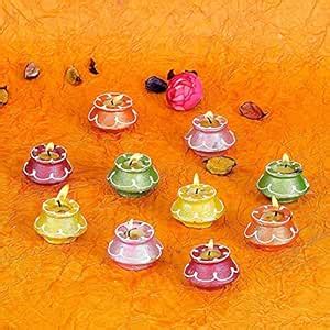 Buy ILLUME LAMP & CANDLES Matki Diya Set (10 Pcs) for Diwali & Ganpati ...