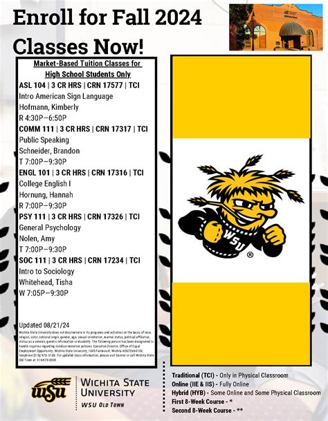 WSU Old Town Fall '24 Classes