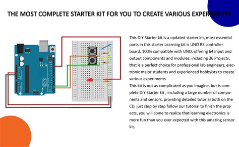 sunrobotics SUN-LAB Primary DIY Starter Kit for UNO R3 with 24 Projects ...