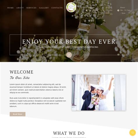 Wedding Website Template - Bricks Templates
