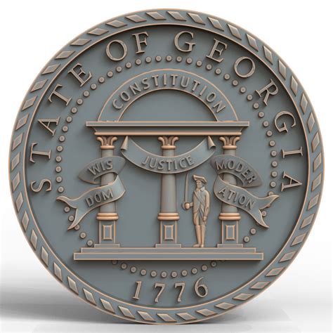 📁 3D Model STL File for CNC Router Laser & 3D Printer 0575. Georgia ...