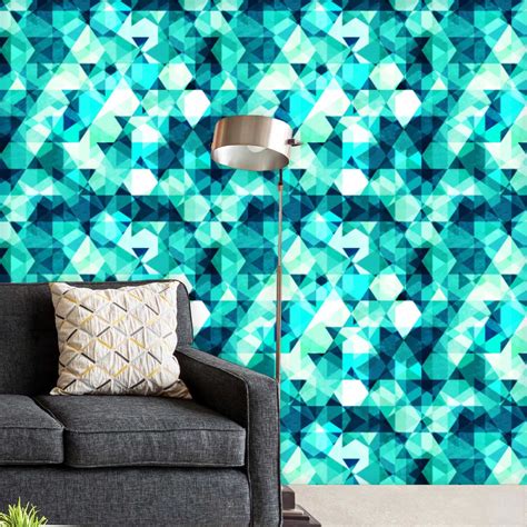 Blue Crystal D1 Wallpaper Roll – ArtzFolio.com