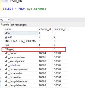SQL Command to Create a Schema 的图像结果