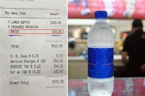 Restaurant Owners Will Land In Jail For Selling Water Bottles For More ...