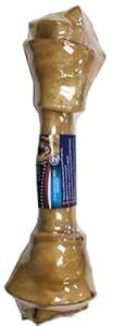 Pet Factory 100% American Chicken-Basted Beef Rawhide Bone (12 inch ...