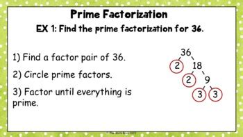 Prime Factorization Tutorial Lesson 的图像结果