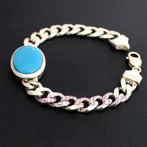 Salman Khan Orignal Turquoise (Firoza) Silver Bracelet
