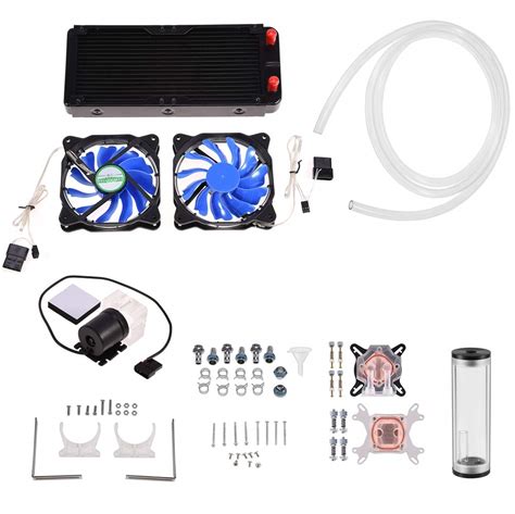 THE MARS DIY 240 mm Cooler CPU/GPU Block Pump Reservoir with LED Fan ...